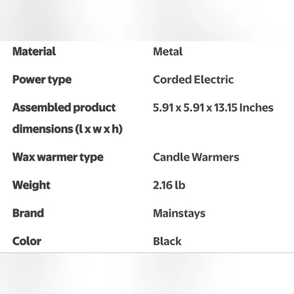 **One Left**Black Metal Candle Warmer Lamp With Bulb - Picture 7 of 7